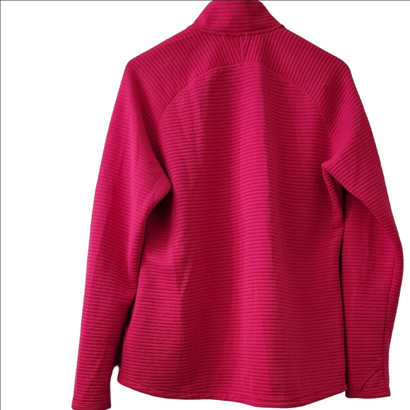 Adidas Hot Pink Ribbed Jacket - Picture 2 of 3